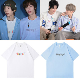 RIIZE联名ODYSSEY应援周边将太郎宋银硕同款短袖T恤印花衣服纯棉