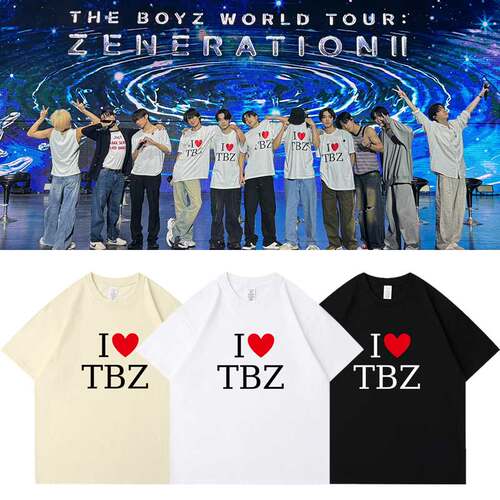 THE BOYZ2024ZENERATION II演唱会曼谷场周边同款短袖t体恤上衣服