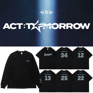 TXT世巡演唱会ActTomorrow日本周边应援同款衣服纯棉印花短袖T恤
