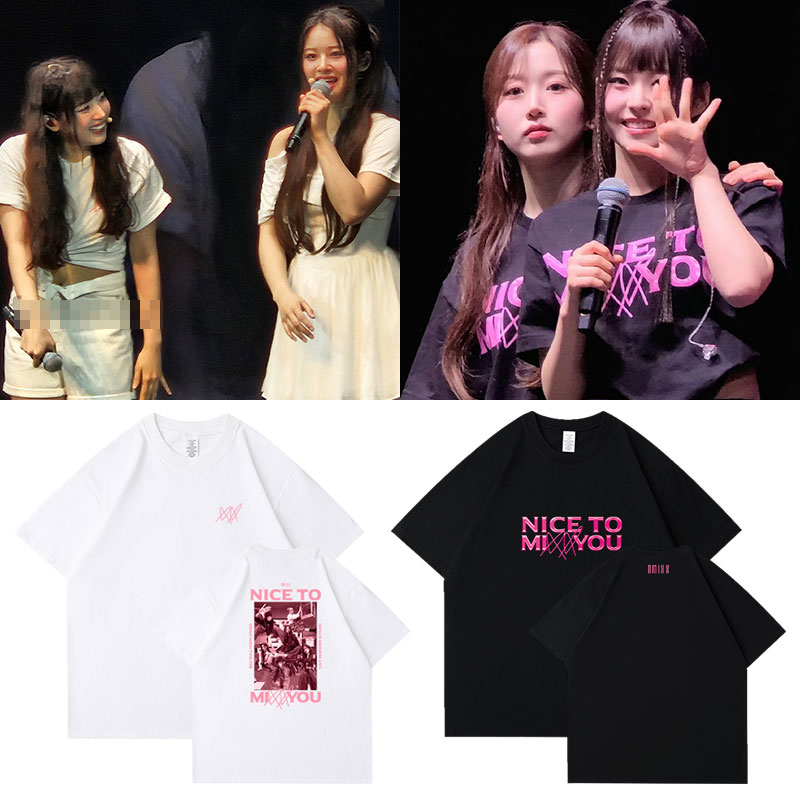 NMIXX演唱会2023NiceToMixxYou周边吴海嫄雪允同款短袖T体恤衣服