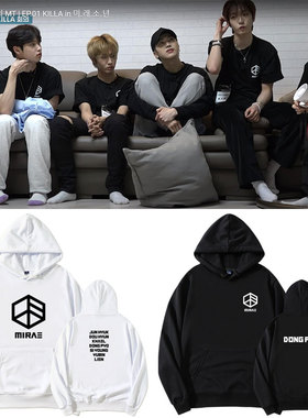 MIRAE未来少年组合周边成员印花孙东杓同款卫衣服套头连帽衫