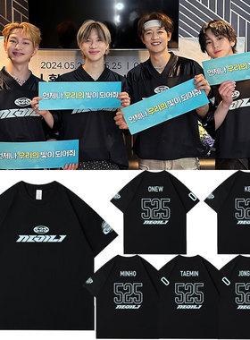 SHINee WORLD六巡SHINee's Back演唱会周边同款短袖T恤打底衫衣服