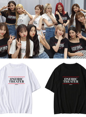 izone短袖T恤宽松印花打歌服