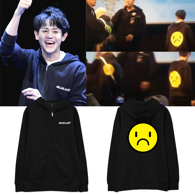 highlight同款卫衣专连帽拉链男女春秋冬装开衫