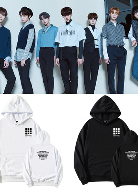 DRIPPIN组合周边同款卫衣套头纯棉印花连帽衫打歌服