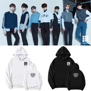 DRIPPIN组合周边同款卫衣套头纯棉印花连帽衫打歌服