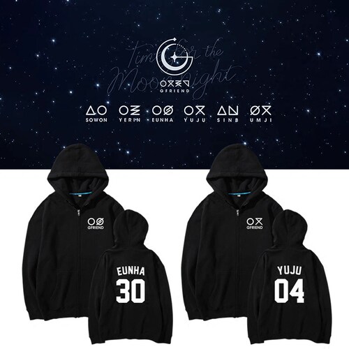 专辑拉链连帽开衫卫衣