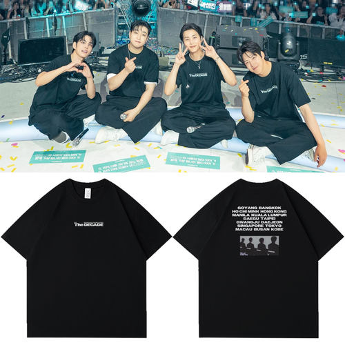 DAY6十周年演唱会TheDecadeFinale周边同款短袖T恤纯棉自制上衣服