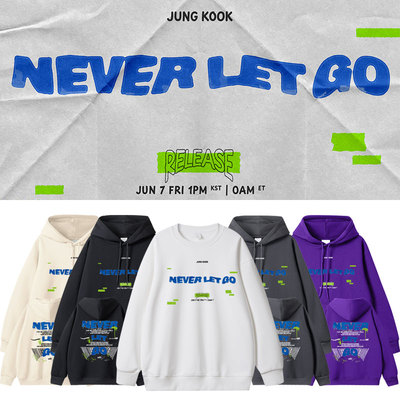 田柾国JUNGKOOK Never Let Go周边同款卫衣打歌服加绒薄款秋冬季