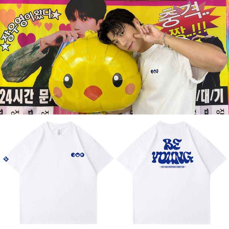 2PM张祐荣2024FM演唱会BeYoung周边同款短袖T恤纯棉印花衣服夏季