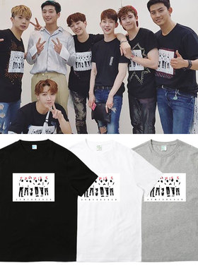 2pm组合6nights演唱会舞台周边衣服尼坤同款短袖t恤男女装打歌服