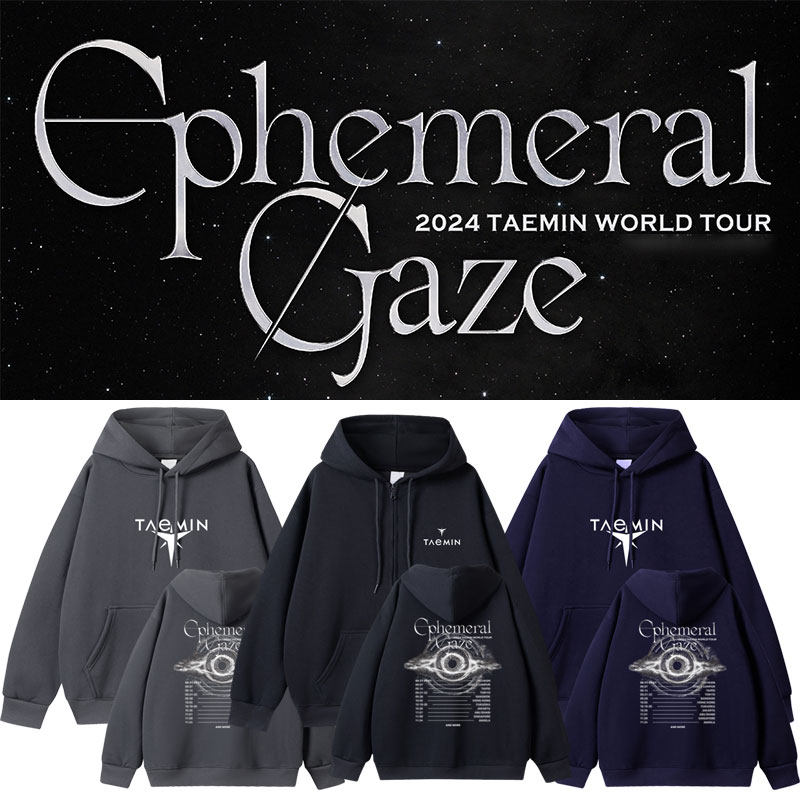 SHINee李泰民2024EphemeralGaze世巡演唱会周边同款卫衣服连帽衫