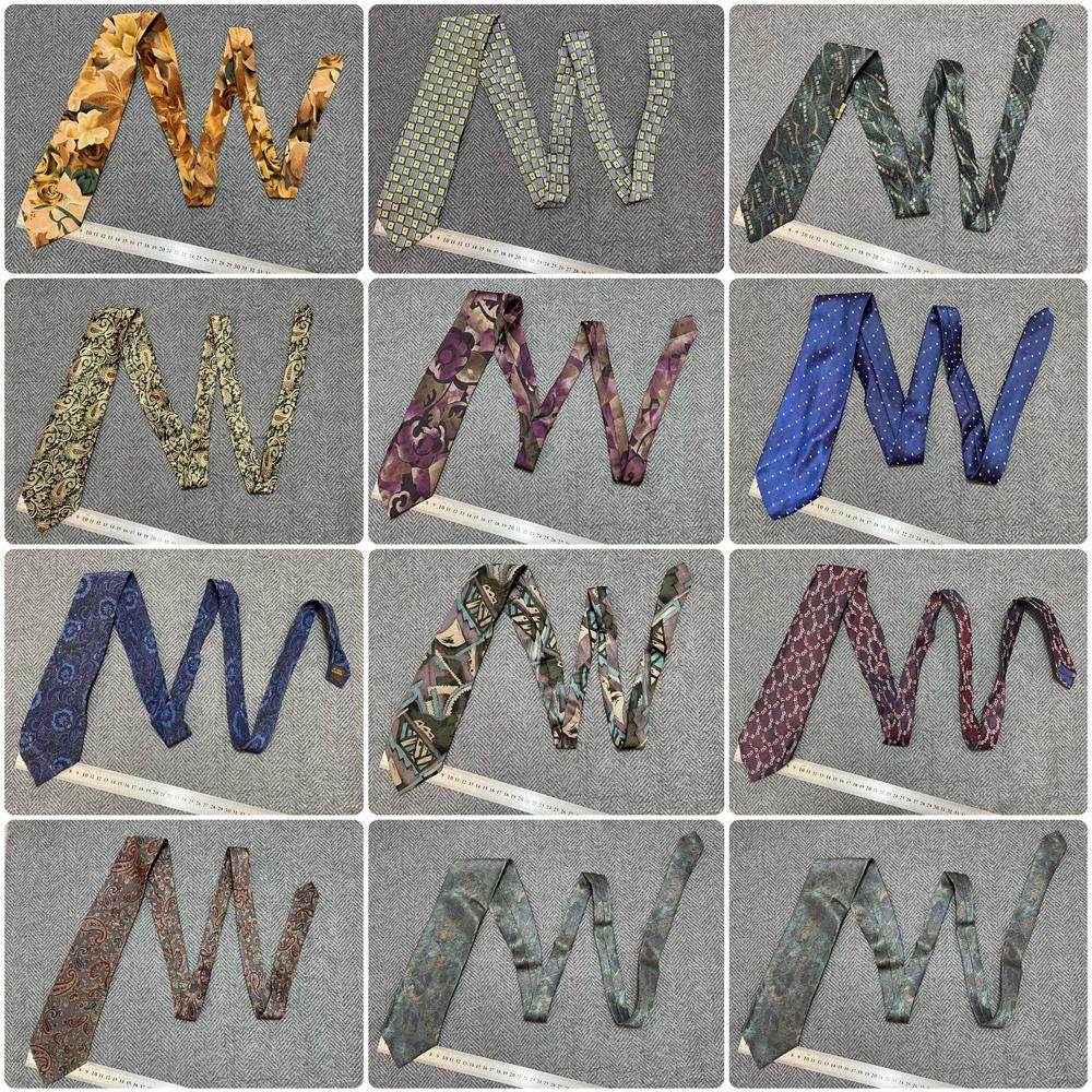 Vintage古着手打真丝英伦风领带