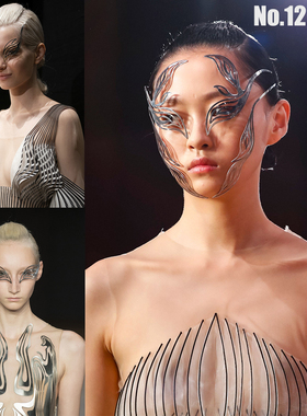 未来科幻人类服装造型设计参考图素材时装角色人物前卫