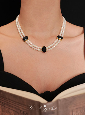 奥黛丽公主·赫本黑宝石双层项链