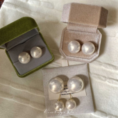 耳夹 百搭优雅高级半圆大珍珠耳环 「维纳斯」ins博主法式 复古经典