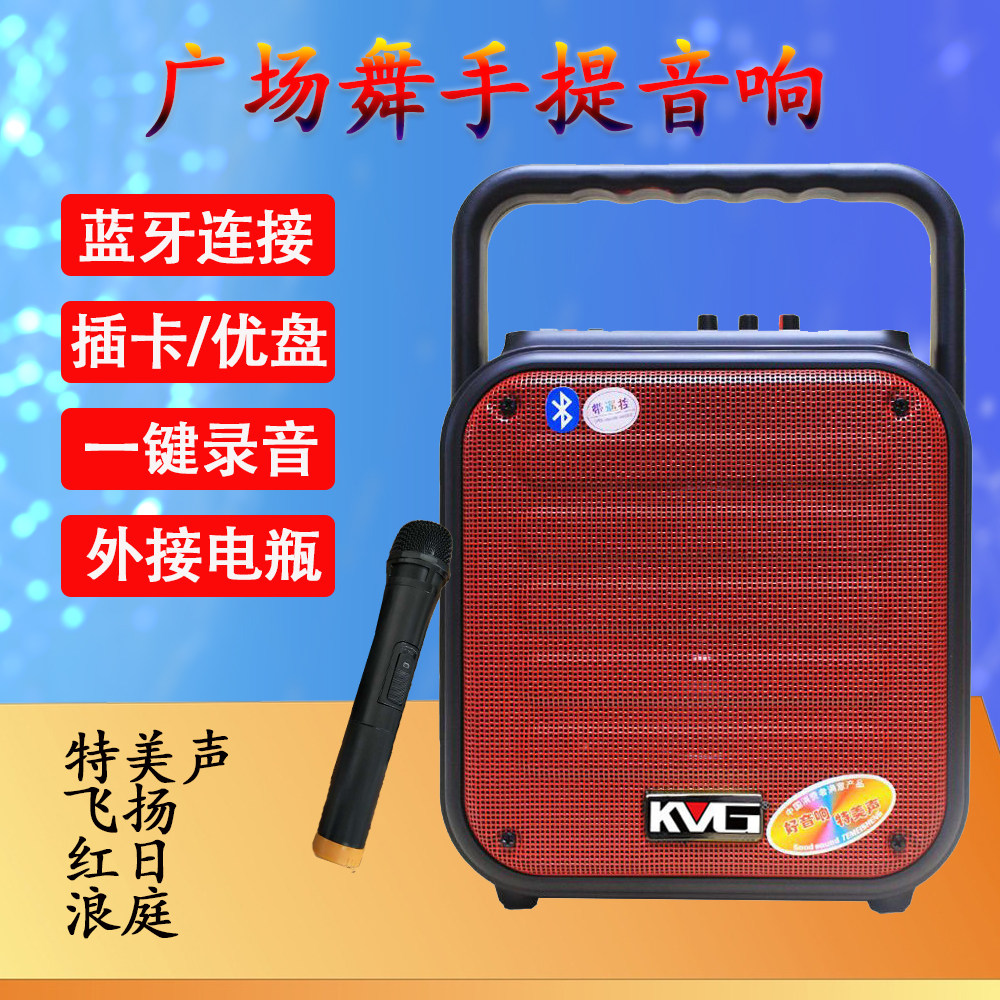 飞扬 浪庭 红日手提外接电瓶门口摆摊音响蓝牙广场舞音箱