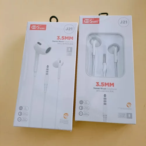 OOS J21耳机 四代圆孔耳机 通话线控耳机 适用于圆孔手机