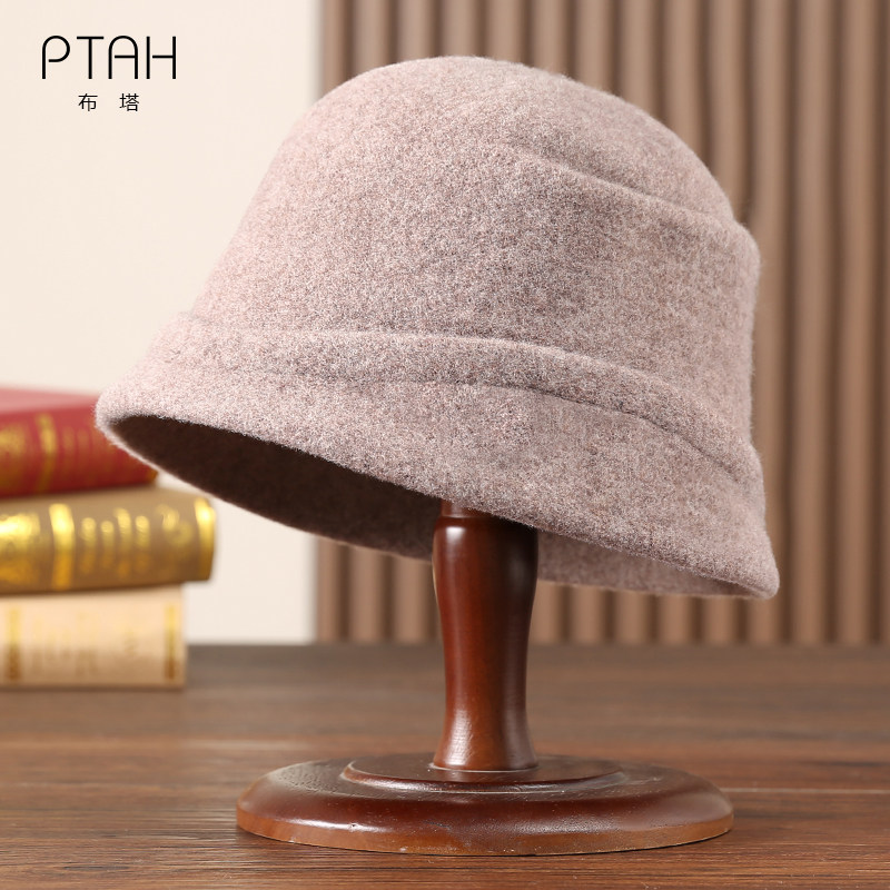 布塔秋冬季渔夫帽女纯色简约羊毛盆帽时尚百搭加厚保暖针织帽子女,服饰配件/皮带/帽子/围巾,帽子,淘宝优惠券,粉丝福利购,淘宝优惠卷