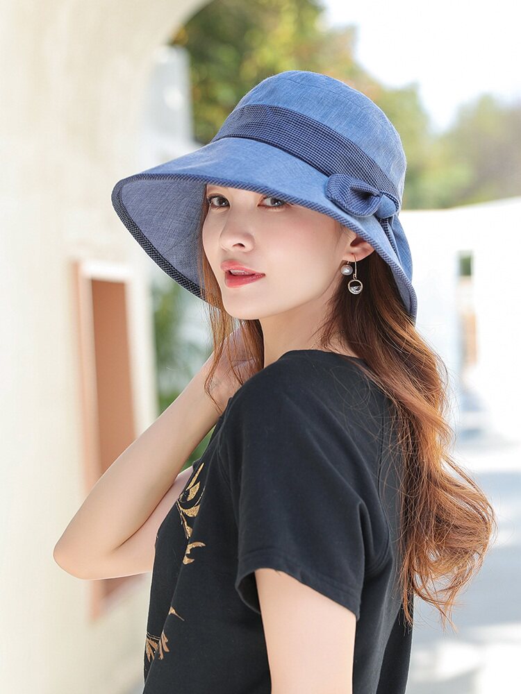 布塔帽子女遮阳帽防晒夏凉帽时尚太阳帽大檐帽夏季防紫外线渔夫帽