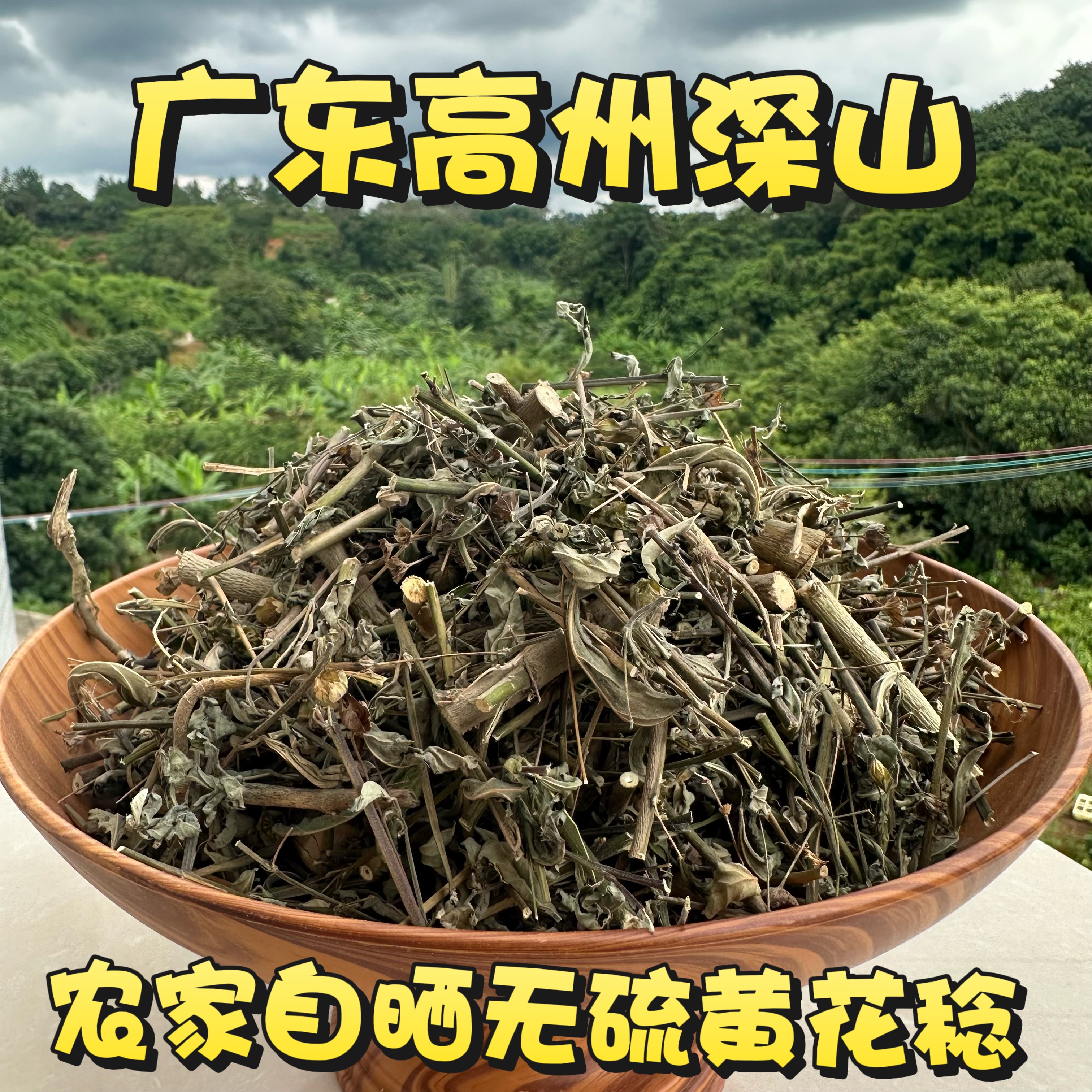 黄花稔干货黄花母梅肉草白背广东茂名农家自晒黄花捻草土黄芪包邮
