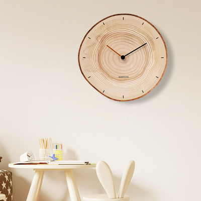 汉仪墨迹简约挂墙石英钟挂表