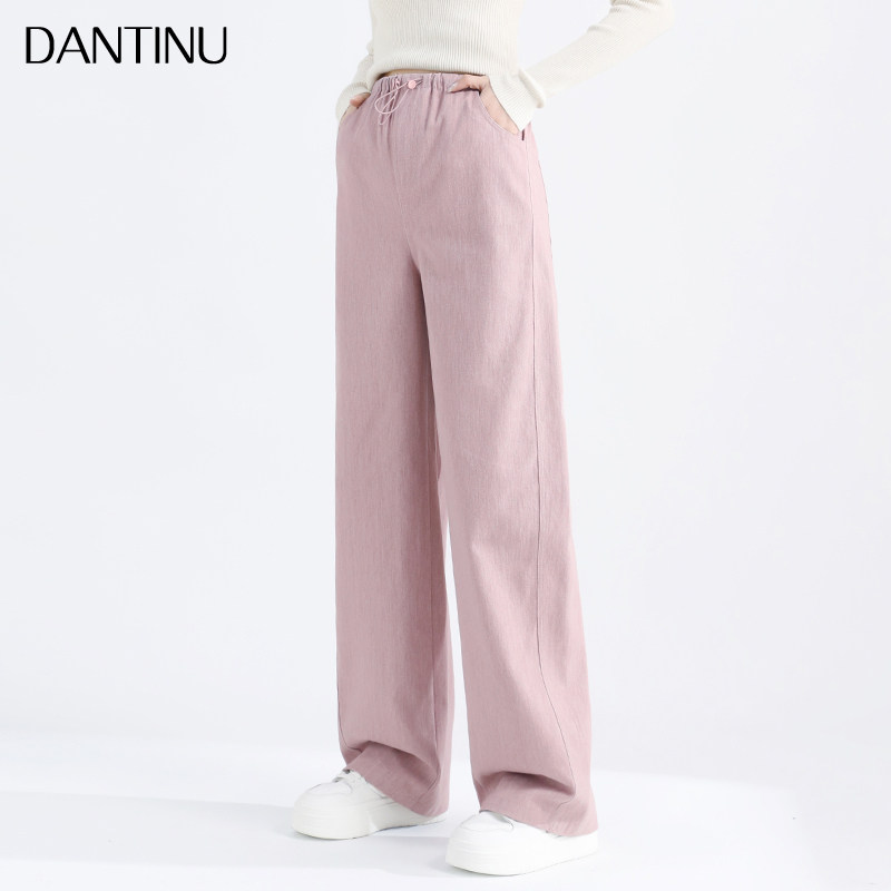 孕妇阔腿裤纯棉春秋外穿2025新款无托腹大码宽松直筒抽绳垂感长裤,孕妇装/孕产妇用品/营养,孕妇休闲裤,淘宝优惠券,粉丝福利购,淘宝优惠卷