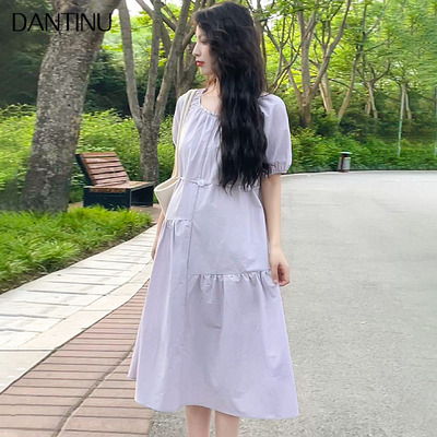 孕妇连衣裙2025新款夏季短袖