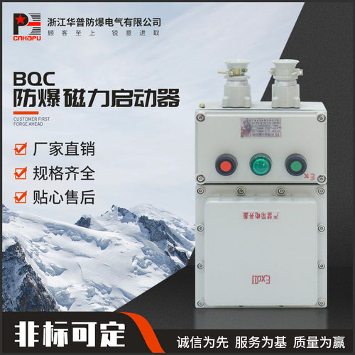 供应防爆磁力启动器BQC电机控制箱铝合金启动箱工业安全