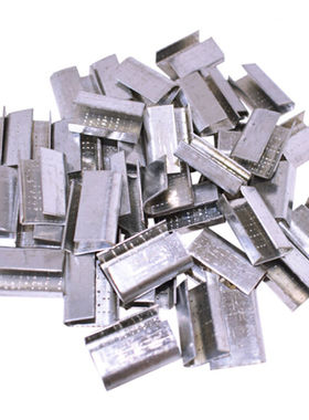 伏兴PET塑钢带用打包扣镀锌防滑带锯齿收紧扣适用1608打包带宽16m