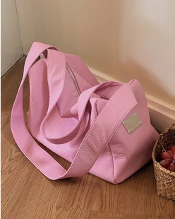 春季新品韩系软皮大容量包包2024新款包包女包单肩包斜挎包