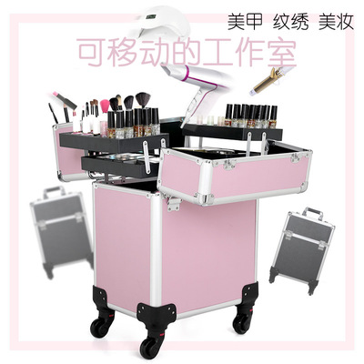 oakmoss纹绣工具箱多层专业美甲