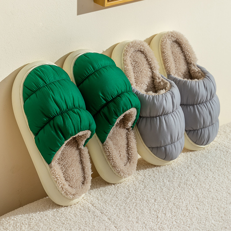 棉拖鞋女款2025新款秋冬季情侣加厚加绒保暖家居家用室内防滑男士