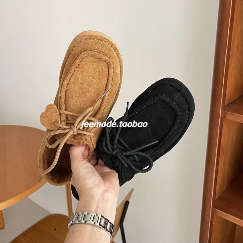 雪地靴冬季保暖心形装饰女鞋