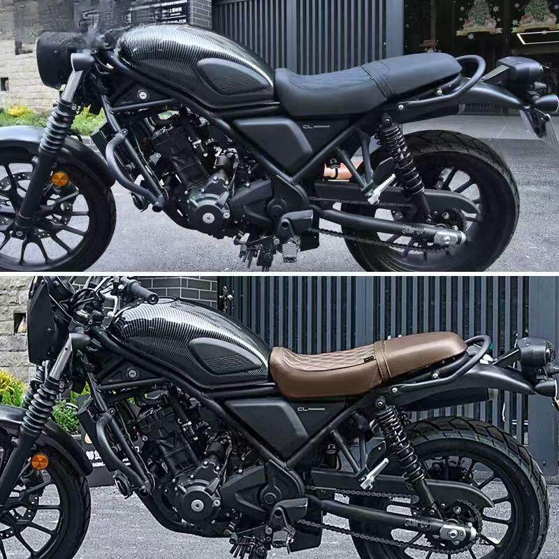 适用本田23+款CL300-CL500改装加高加软防水前后一体双人坐垫座包