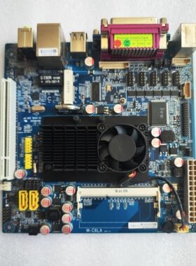 D525 POS机收银机 工控机主板 M-C6LA  24PIN供电 带MSATA PCI