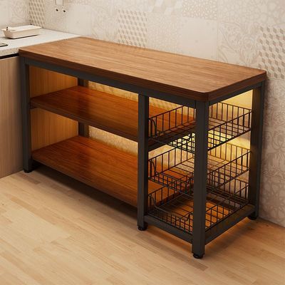 厨房多功能置物架落地切菜桌子工