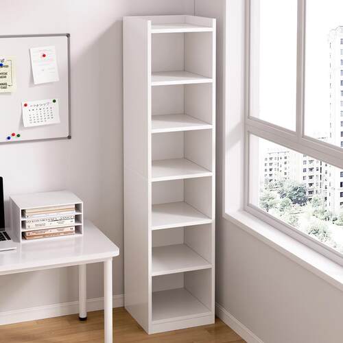 书架学生书柜立柜结实耐用落地墙边置物架柜子储物柜夹缝小窄柜