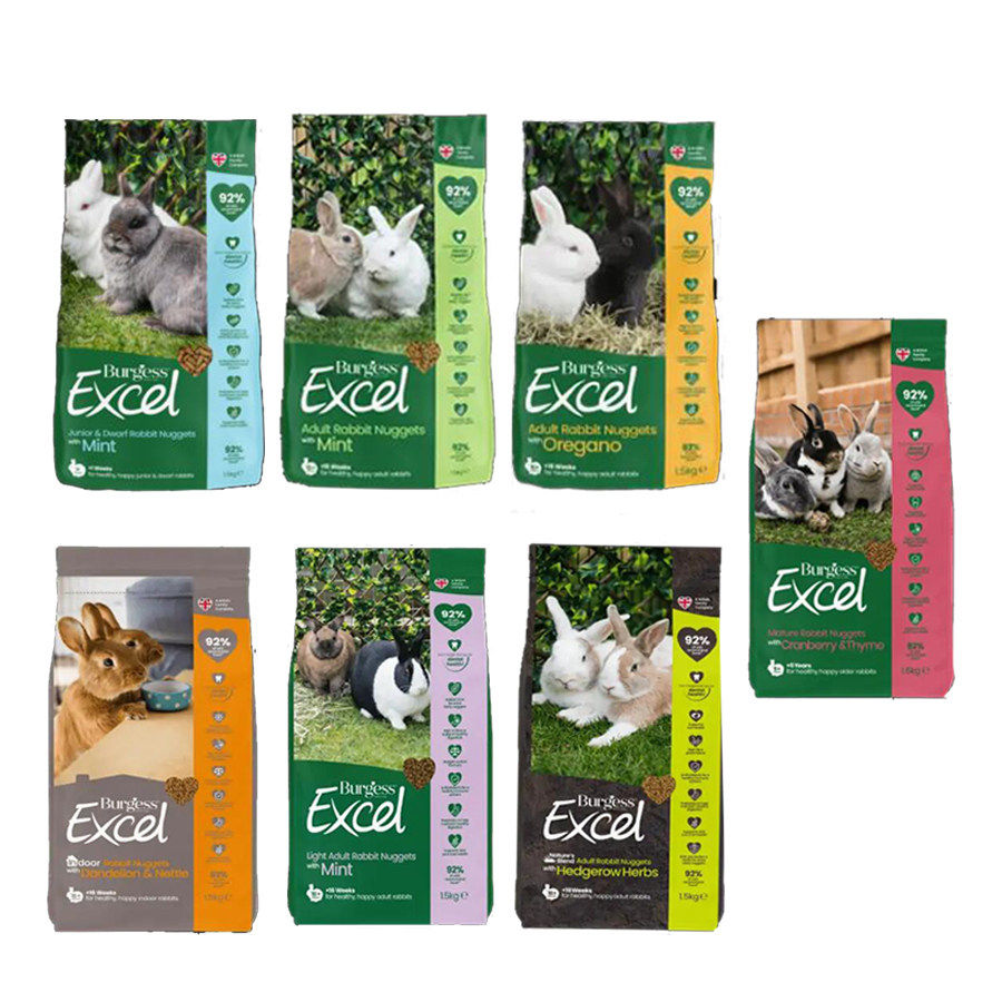 Burgess布格斯兔粮分装试吃幼兔成兔老年兔宠物兔子用品除臭
