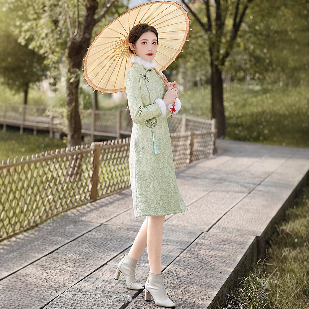 旗袍女Chinese Traditional Dress Cheongsam Women Chipao Qipao