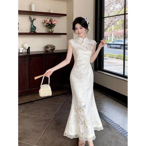 旗袍qipao cheongsam chinese traditional  dress chipao新中式