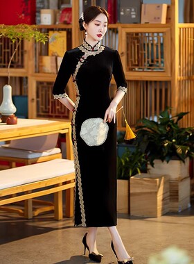 womens cheongsam elegant chinese traditional dress qipao旗袍