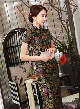 长旗袍cheongsam qipao chinese traditional dress chipao long