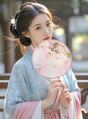 Gift团扇古风扇Hand Fan Cheongsam Tang Suit Party Accessories