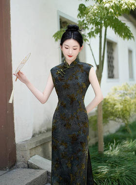 chinese style dress qipao women elegant cheongsams satin