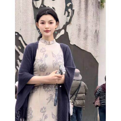 qipao chinese traditional dress cheongsam chipao沉香新款古朴