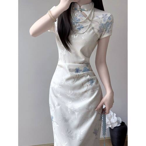 women qipao chinese dress cheongsam chipao订婚旗袍日常改良新
