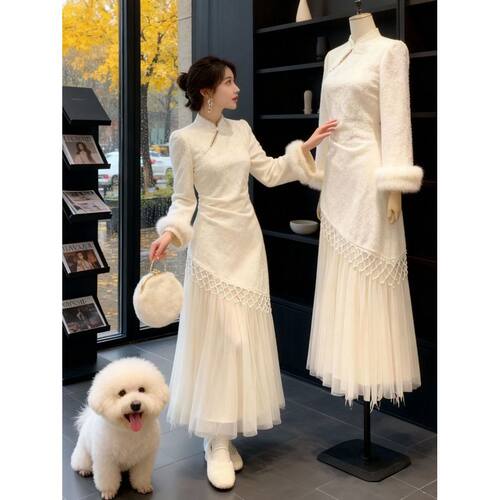elegant women's chinese dress vintage cheongsam qipao chipao
