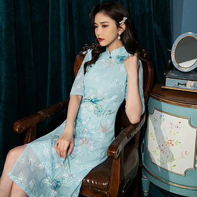 chinese traditional dress cheongsam女旗袍vintage women qipao
