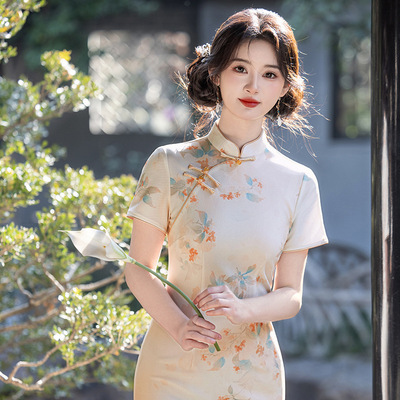 ladies chinese traditional dress cheongsam women's qipao旗袍